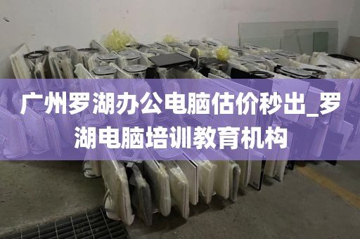 广州罗湖办公电脑估价秒出_罗湖电脑培训教育机构